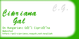 cipriana gal business card